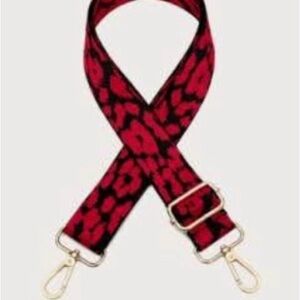 Red Leopard Bag Strap
